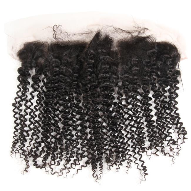 Simidola 1Pc Deep Curly Pre Plucked Lace Frontal