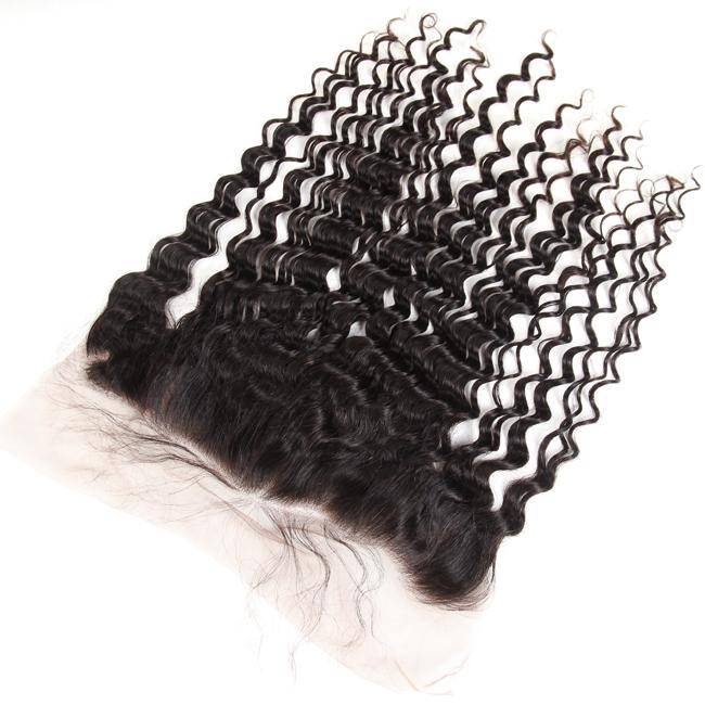 Simidola 1Pc Deep Wave Pre Plucked Lace Frontal